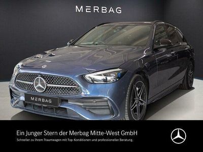 Lack sodalithblau Gebraucht 2024 Mercedes C300e AMG Kombi | 47.730 € (Etwas zu teuer)