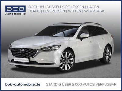 Rhodium white (weiß) Gebraucht 2024 Mazda 6 Takumi-Line Kombi | 29.910 € (Fairer Preis)