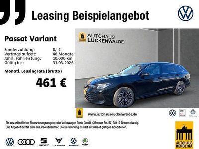 Gebraucht VW Passat IQ Drive 150 PS (110 kW) 2025 Schwarz Kombi