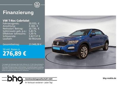 Second-hand VW T-Roc Style 150 CP (110 kW) 2022 Albastru SUV