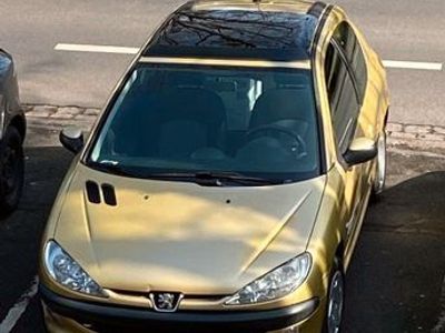 gebraucht Peugeot 206 Panorama Dach gold Benziner