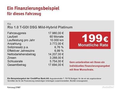 Gebraucht Kia Rio Platinum 120 PS (88 kW) 2022 Blau Limousine