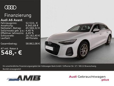 Gebraucht Audi A6 Ambiente 204 PS (150 kW) 2025 Gletscherweiß metallic Kombi