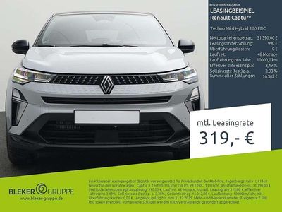 Grau kqj + schwarz gne Gebraucht 2025 Renault Captur Techno SUV | 26.480 € (Guter Preis)