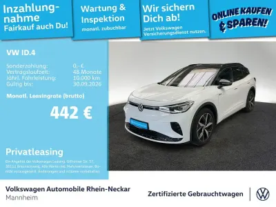 Gebraucht VW ID.4 GTX 219 kW (299 PS) 2023 Gletscherweiß metallic SUV