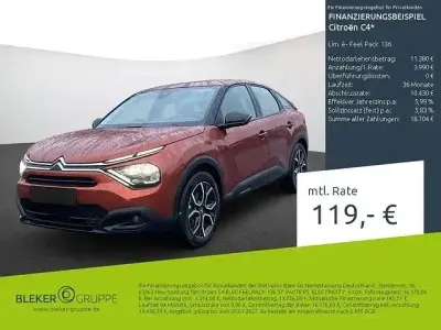 Brugt Citroën e-C4 Feel 100 kW (136 HK) 2021 Orange Sedan