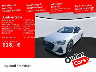 Usata Audi e-tron S-Line 230 kW (313 CV) 2022 Bianco SUV