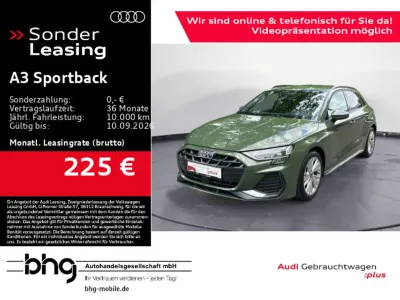 Gebraucht Audi A3 S-Line 150 PS (110 kW) 2025 Distriktgrün metallic Limousine