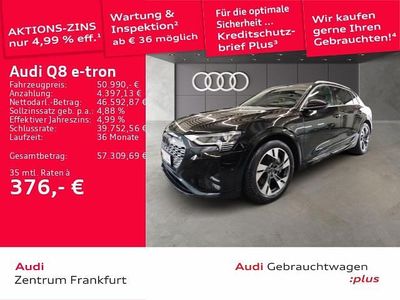 Gebraucht Audi Q8 e-tron Advanced Plus 300 kW (408 PS) 2023 Mythosschwarz metallic SUV