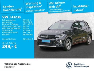 Deep black (metallic) Gebraucht 2024 VW T-Cross R-line SUV | 22.350 € (Fairer Preis)