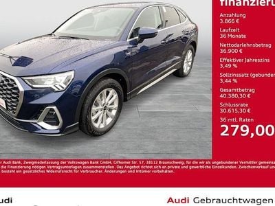 Blau Gebraucht 2025 Audi Q3 Sportback S-Line SUV | 40.766 € (Guter Preis)