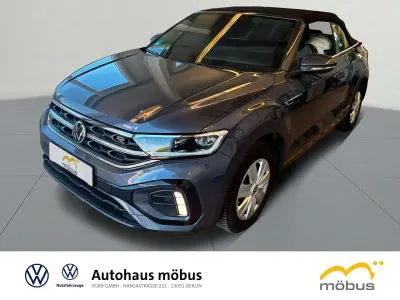 Gebraucht VW T-Roc Cabriolet R-line 150 PS (110 kW) 2022 Rauchgrau metallic/schwarz Cabrio