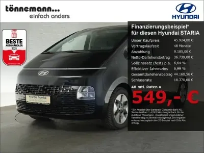 Gebraucht Hyundai Staria Prime 225 PS (165 kW) 2025 Schwarz Van / Kleinbus