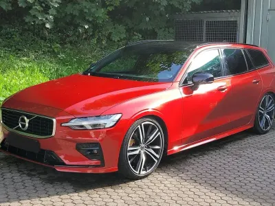 Brugt Volvo V60 R-Design 310 HK (228 kW) 2019 Rød Stationcar