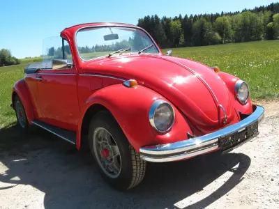 Używany VW Käfer 44 KM (32 kW) 1972 Czerwony Kabriolet