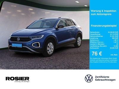 Gebraucht VW T-Roc Goal 116 PS (85 kW) 2025 Blau / ravennablau (metallic) SUV