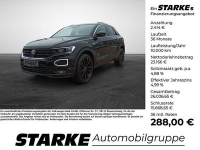 Second-hand VW T-Roc R-line 150 CP (110 kW) 2021 Negru SUV