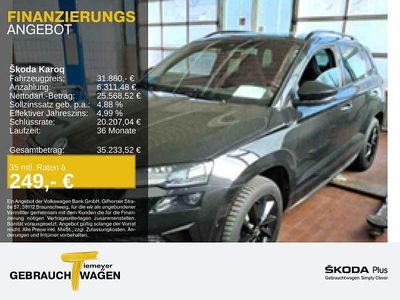 Gebraucht Skoda Karoq SportLine 190 PS (139 kW) 2023 Schwarz SUV
