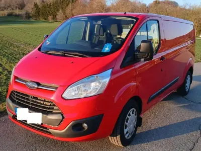 Second-hand Ford Transit Custom Basis 155 CP (114 kW) 2015 Roșu Pickup