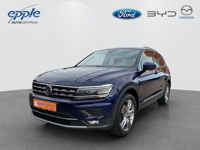 Atlantic blue metallic Gebraucht 2019 VW Tiguan Highline SUV | 29.990 € (Guter Preis)