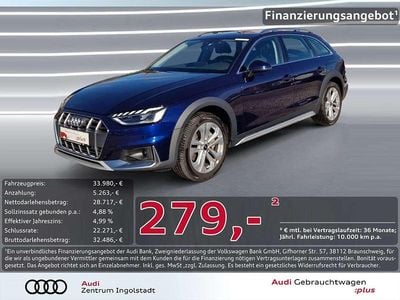 Blau Gebraucht 2022 Audi A4 Allroad Ambiente Kombi | 33.980 € (Fairer Preis)