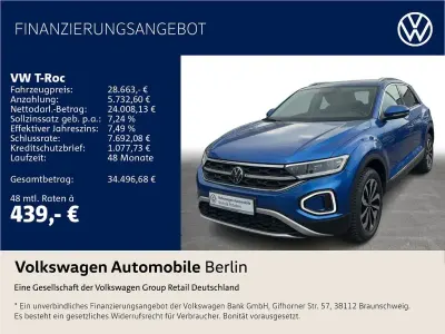 Gebraucht VW T-Roc Style 150 PS (110 kW) 2023 Ravennablau metallic SUV