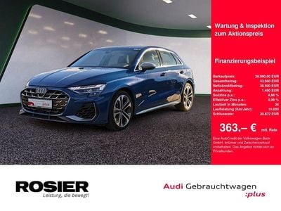 Ascariblau metallic Gebraucht 2024 Audi S3 Ambiente Limousine | 39.990 € (Superpreis)