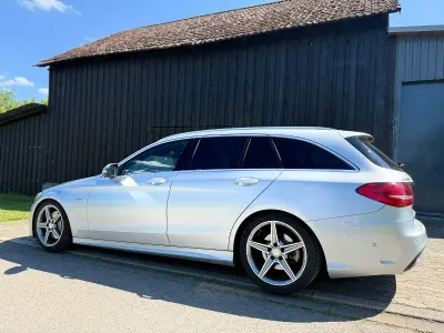 Gebraucht Mercedes C250 AMG line 204 PS (150 kW) 2015 Silber Kombi