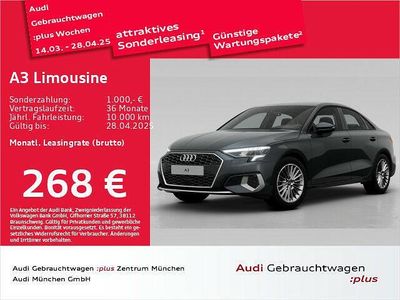Manhattangrau metallic Gebraucht 2024 Audi A3 Advanced Plus Limousine | 33.185 € (Superpreis)