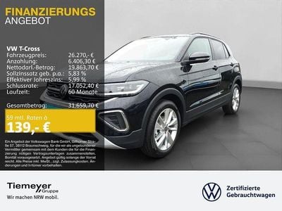 Grau Neu 2025 VW T-Cross Life SUV | 26.270 € (Superpreis)