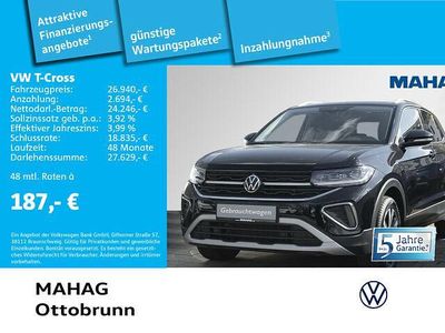 Gebraucht VW T-Cross Style 150 PS (110 kW) 2024 Schwarz SUV
