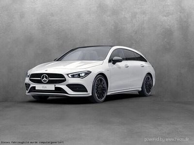 Unilack polarweiß Gebraucht 2021 Mercedes CLA250 Shooting Brake AMG line Kombi | 32.169 € (Fairer Preis)