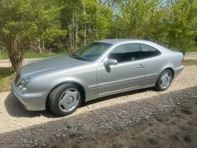 Brugt Mercedes CLK200 136 HK (100 kW) 2000 Sølv Coupe