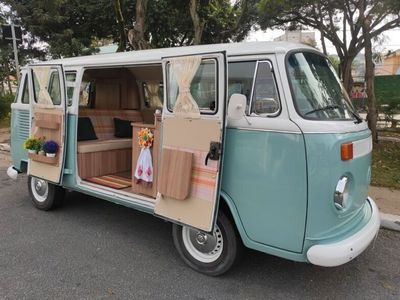 gebraucht VW T2 Camper - blau