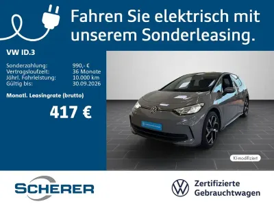 Gebraucht VW ID.3 Pro 150 kW (204 PS) 2024 Grau Kleinwagen