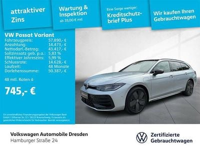 Gebraucht VW Passat R-line 177 PS (130 kW) 2024 Oyster silver metallic grenadi Kombi