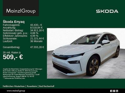 Gebraucht Skoda Enyaq iV Loft 210 kW (286 PS) 2025 Moonweiß perleffekt SUV