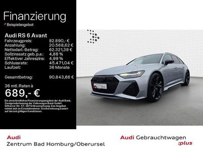 Silber Gebraucht 2022 Audi RS6 Sport Kombi | 82.890 €