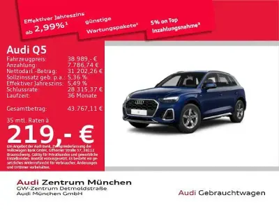 Gebraucht Audi Q5 S-Line 204 PS (150 kW) 2024 Blau SUV