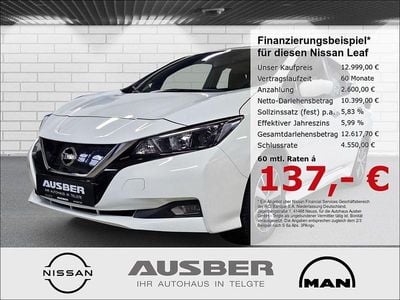 Gebraucht Nissan Leaf Acenta 110 kW (150 PS) 2021 Weiß Kleinwagen