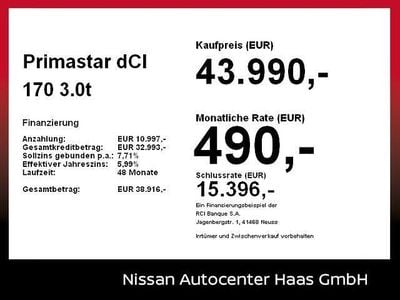 Neu 2025 Nissan Primastar Van / Kleinbus | 43.690 € (Guter Preis)