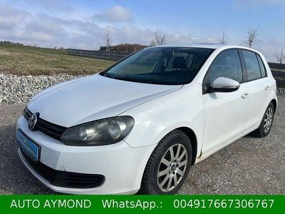 Gebraucht VW Golf VI Trendline 80 PS (58 kW) 2009 Weiß Kleinwagen