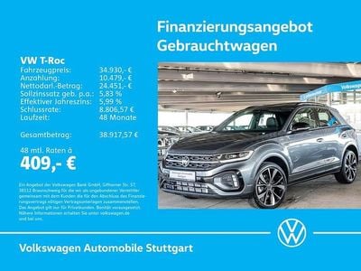 Gebraucht VW T-Roc R-line 150 PS (110 kW) 2025 Grau SUV