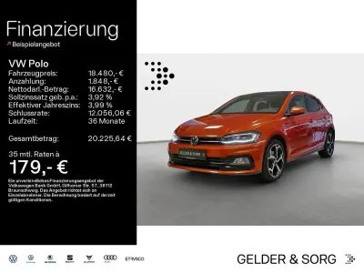 Usata VW Polo R-line 110 CV (80 kW) 2021 Arancione Berlina