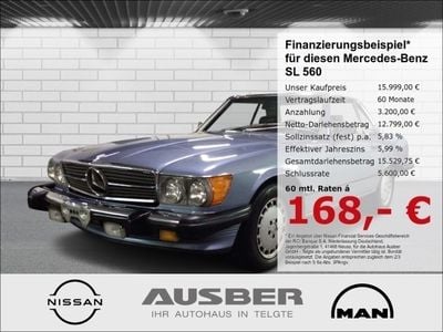 Gebraucht Mercedes 560 230 PS (169 kW) 1987 Blau Cabrio