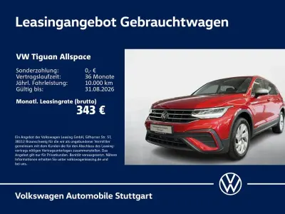 Gebraucht VW Tiguan Allspace Life 150 PS (110 kW) 2022 Rot SUV