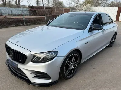 Brugt Mercedes E400 AMG 340 HK (250 kW) 2019 Sølv Sedan