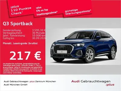 Gebraucht Audi Q3 Sportback S-Line 150 PS (110 kW) 2025 Navarrablau metallic SUV