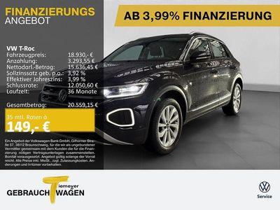 Second-hand VW T-Roc Style 110 CP (80 kW) 2022 Negru SUV