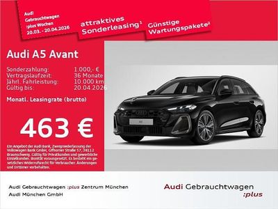 Gebraucht Audi A5 Edition .1 204 PS (150 kW) 2025 Mythosschwarz metallic Kombi